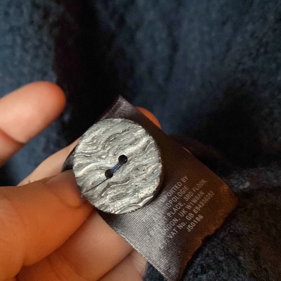 Angel of the North (Anthro) wool blend cowl neck sweater with button sides XS - Picture 12 of 16